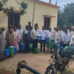 घरगुती व सार्वजनिक वापरासाठी डस्टबिन वाटप